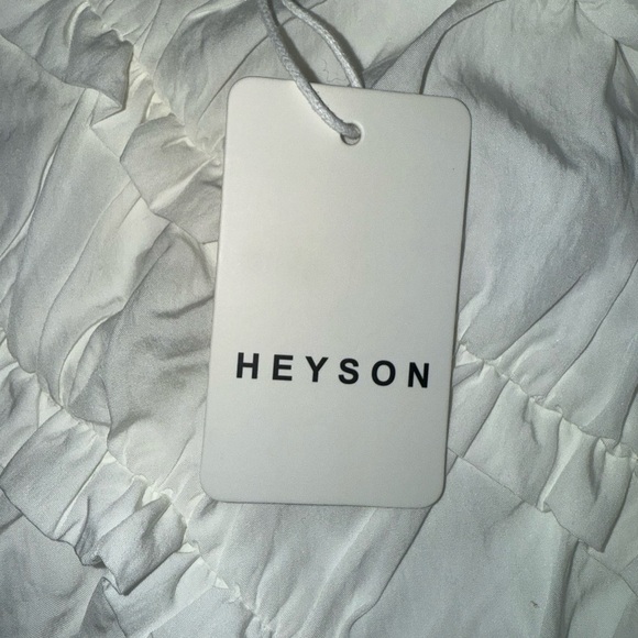 NWT Heyson Women’s Nerina Double Lined Rouched Sleeveless Top - Ivory Med - Picture 6 of 7